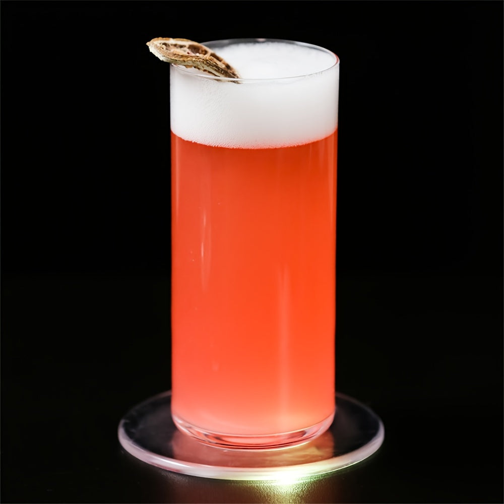 Acrylic Crystal Luminous Coaster Full Flash Base Lamp