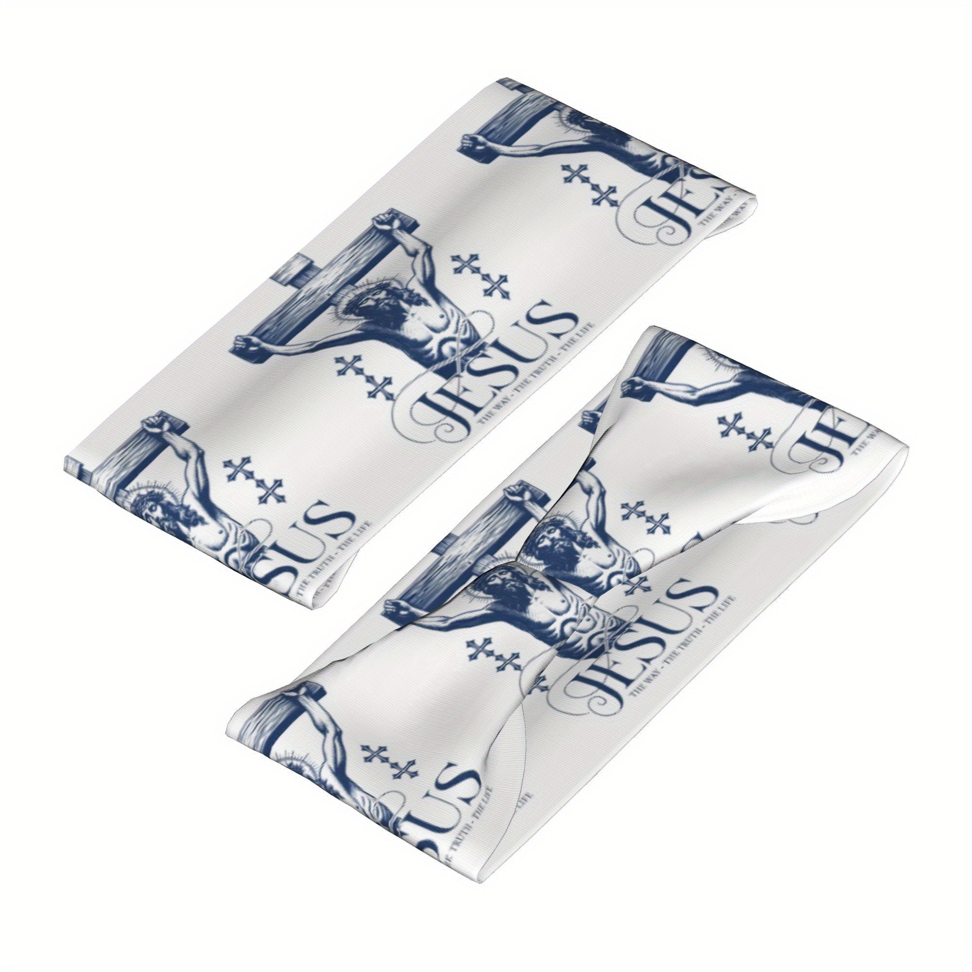Jesus Unisex Sports Headband Moisture Wicking Breathable Polyester