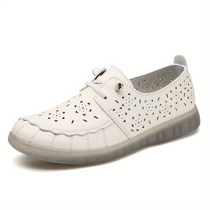 Women's Hollow Out Flat Shoes Slip On Low Top Breathable Loafers