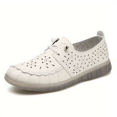 Women's Hollow Out Flat Shoes Slip On Low Top Breathable Loafers