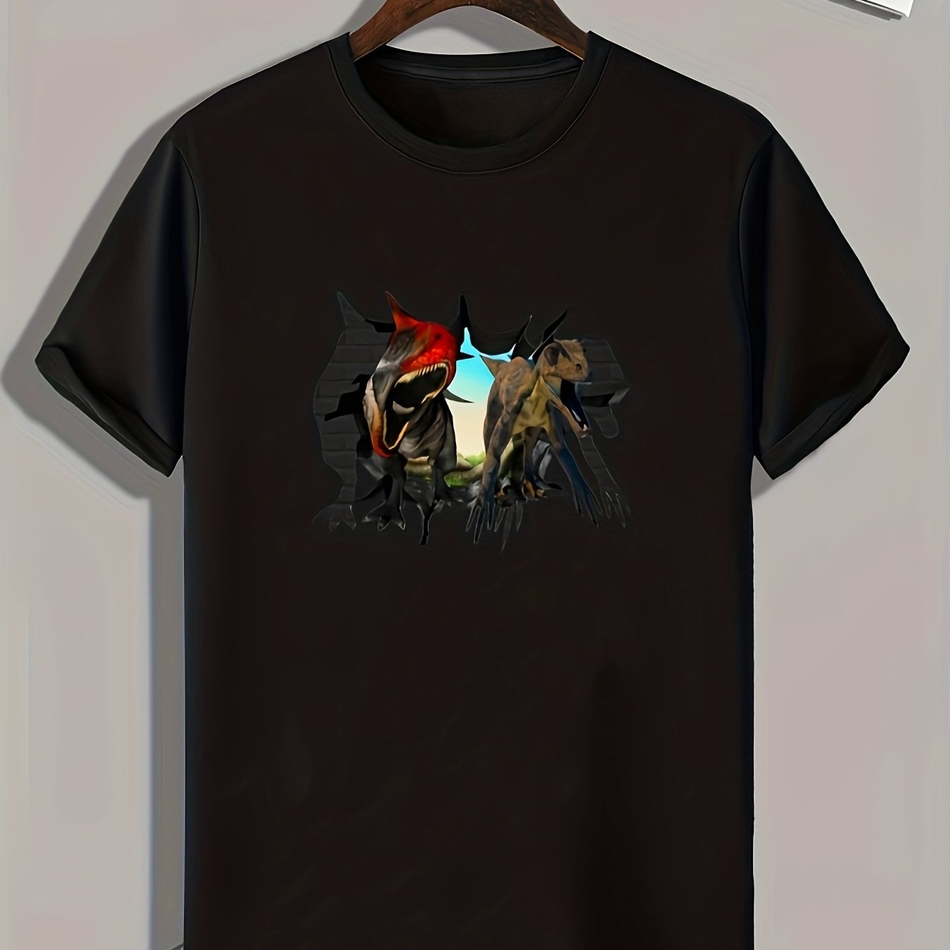 Animals 3D Print Men's Graphic Tee Casual Summer T-shirt