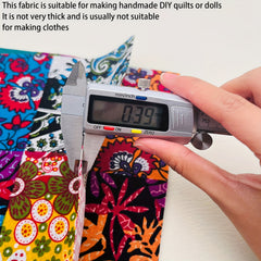 5pcs Retro Fabric Patchwork for DIY Craft Doll Clothing