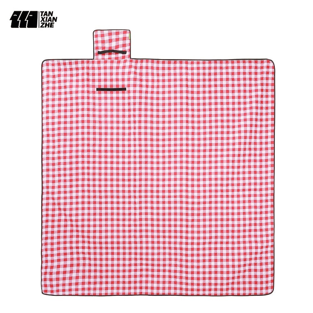 Tan Xian Zhe Foldable Waterproof Plaid Picnic Mat