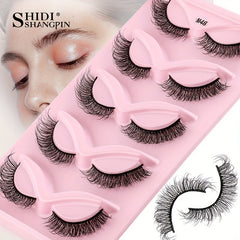 Soft and Fluffy 3D Curling False Eyelashes, Reusable, Natural Look