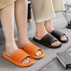Women's Solid Slides Soft Sole Pillow Slides Lightweight Shower Shoes