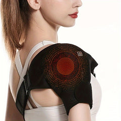 Adjustable USB Heating Shoulder Pad Hot Compress Vibration Massage