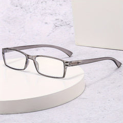 Clear Lens Glasses Jelly Frame Anti Light Reading Glasses