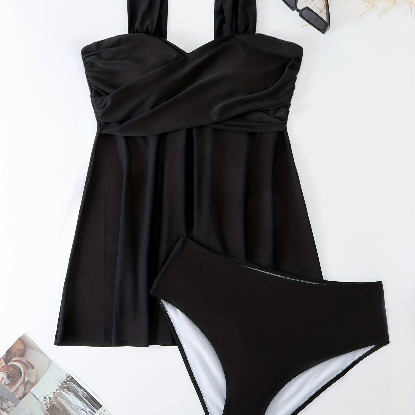 Cross Front Tankini Set