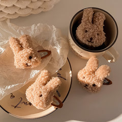 Kids Plush Rabbit Hair Clip - Cute Hair Accessory