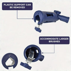 Roller Brush Gripper Clamp Adaptor Paint Rod Connector Tool