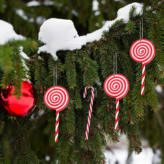 Christmas Plastic Lollipops Decorated Tree Hanging Decorations