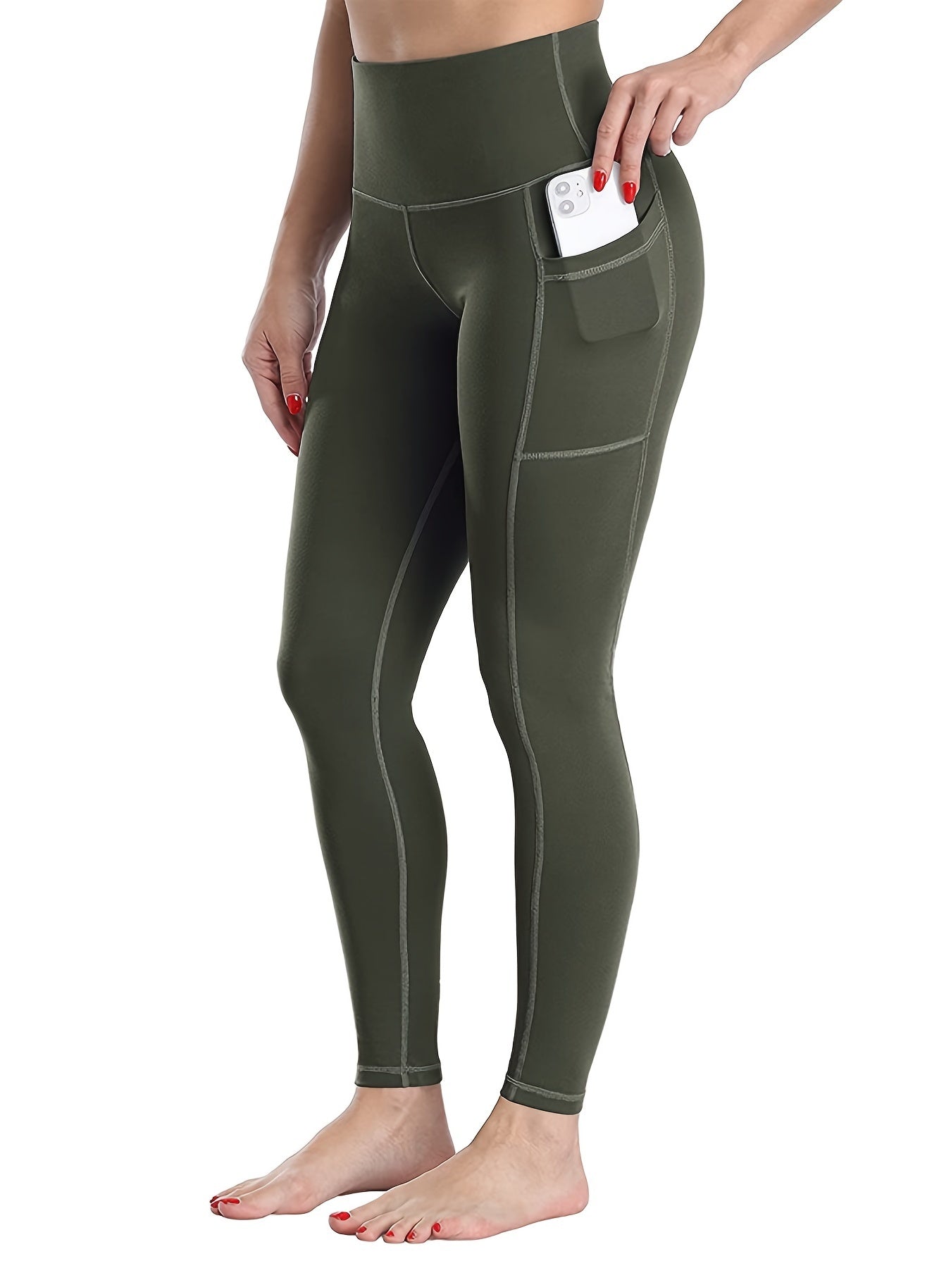High Waist Yoga Leggings with Pocket for Women