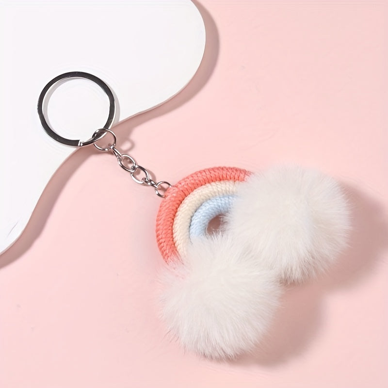 Rainbow Key Rings For Girls - Novel Bag Keychain