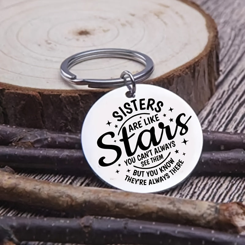 Sisters Like Stars Keychain Pendant Decoration for Car Backpacks Wallets