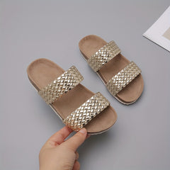 Girls' Open Toe Slippers Lightweight Breathable Outdoor Beach Summer Shoes