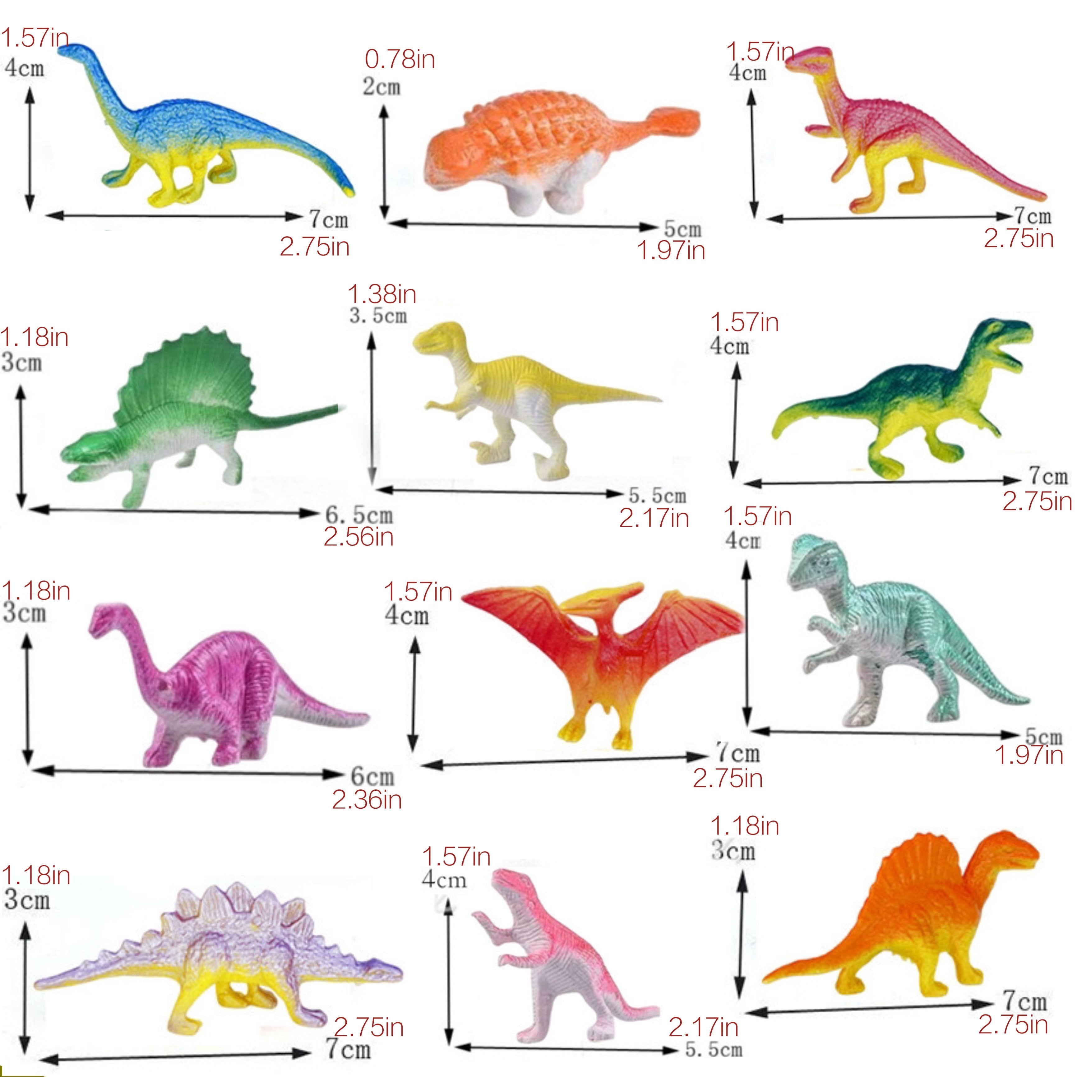 32pcs Mini Solid Dinosaur Models Action Figures Collection Toys Educational Gift