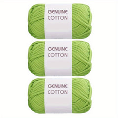 3 Skeins Cotton Nylon Blended Yarn for Knitting Weaving Crocheting