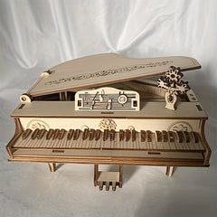 3D Wooden Puzzle Piano DIY Handcrafted Relax Gift for Adults