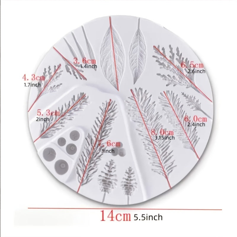 Leaf Small Plant Silicone Fondant Cake Decorating Molds