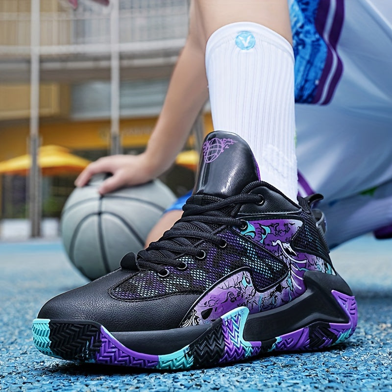PLUS SIZE Men's Basketball Shoes Outdoor Athletic Training Anti Slip Sneakers