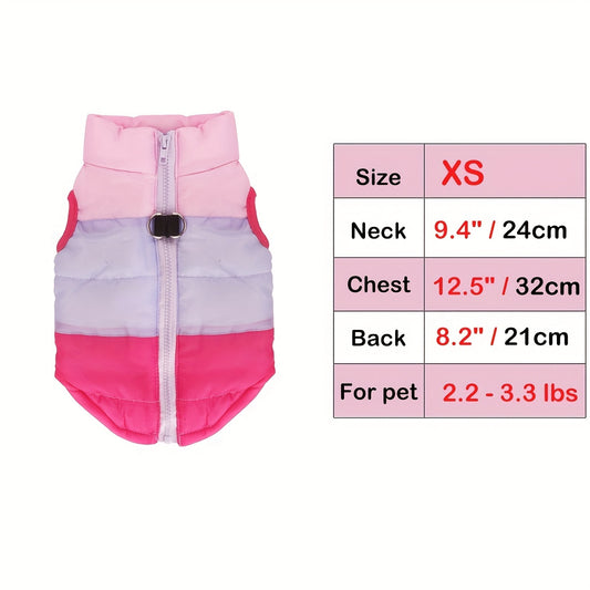 Dog Vest Coat Autumn Winter Cotton Padded Jacket