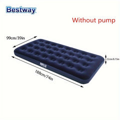 Soft Air Mattress Flocked Tent Moisture Pad Portable Air Bed For Travel