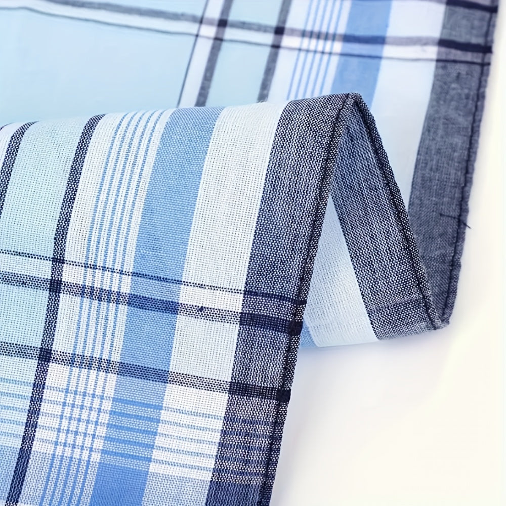 12pcs Pocket Square Hankies Lightweight Beige and Gray