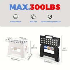 Tall Folding Step Stool Holds Up To 136.08 KG