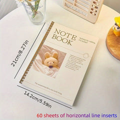 Elegant Loose Leaf Notebook with Crystal Buckle for Your Diary