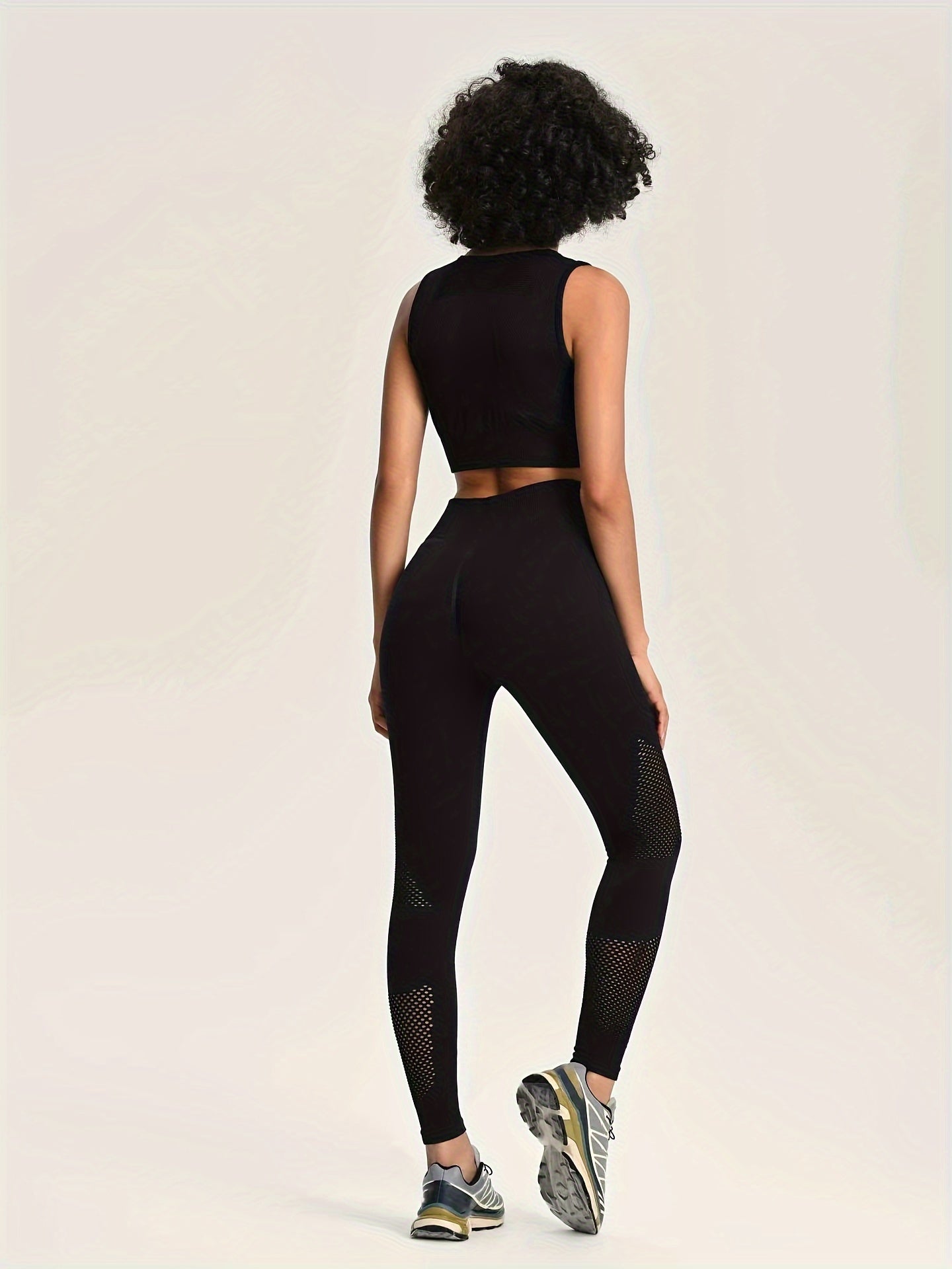 Yoga Tank Top & High Waist Leggings Set