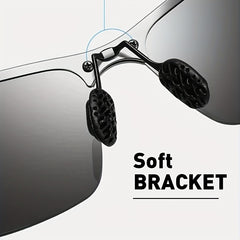 Metal Frame Polarized Sunglasses for Men