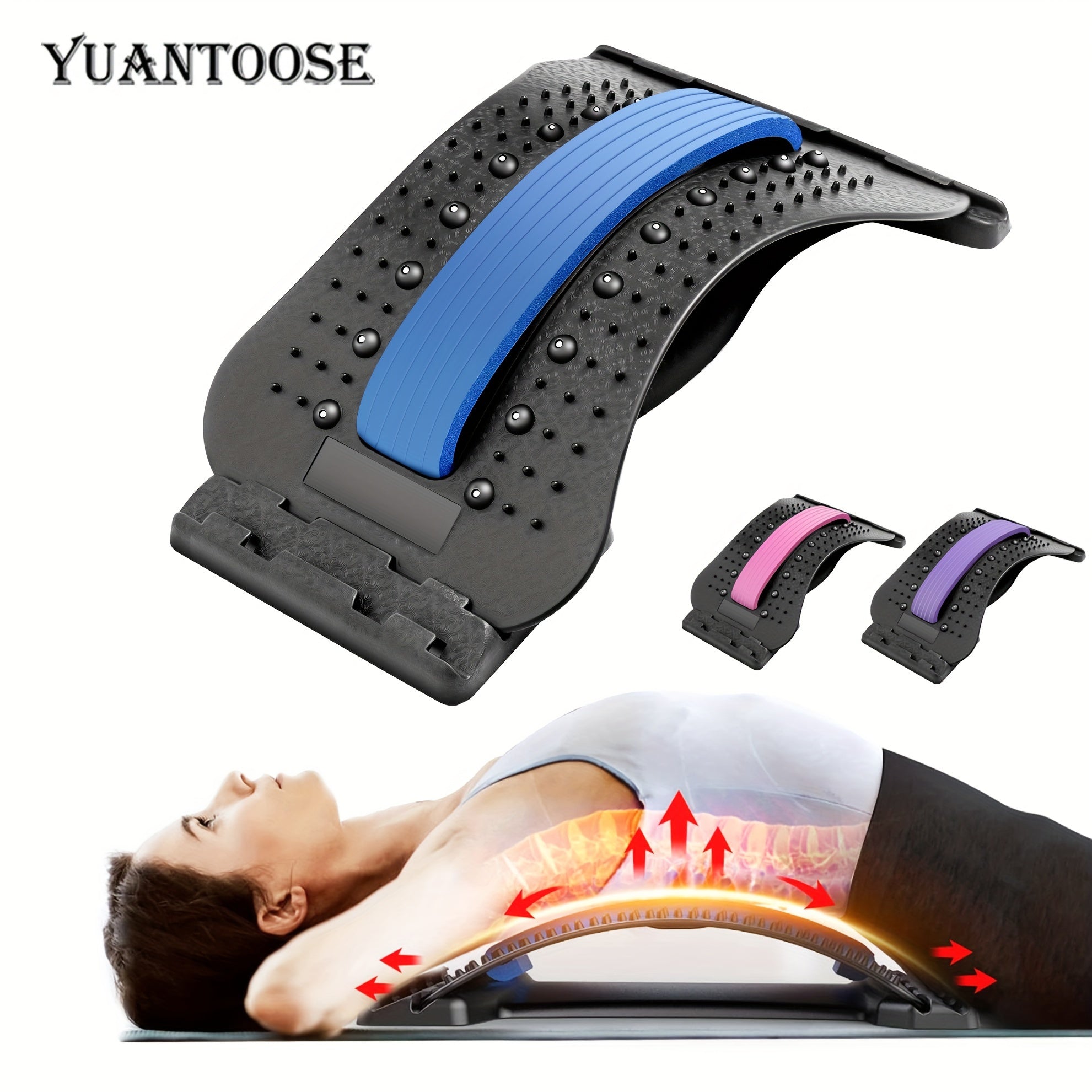 Back Stretcher Neck Spine Support Board Yoga Bending Massager