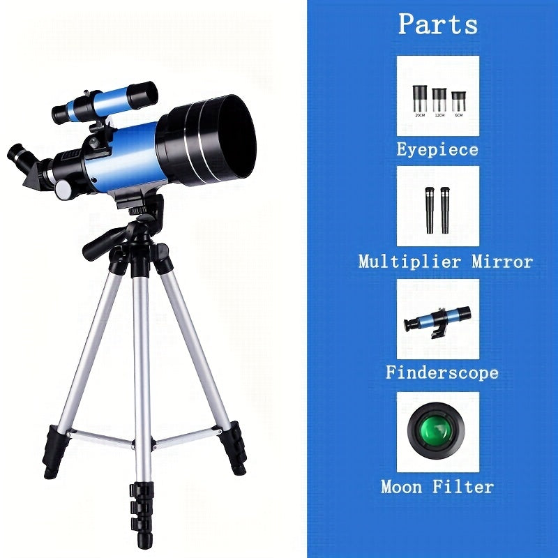 High-Def Astronomical Telescope 150x Magnification Coated Lens