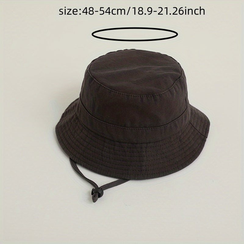 Kids Sunshade Wide Brim Bucket Hat for Outdoor Travel