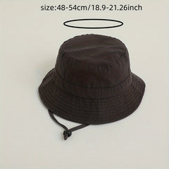 Kids Sunshade Wide Brim Bucket Hat for Outdoor Travel