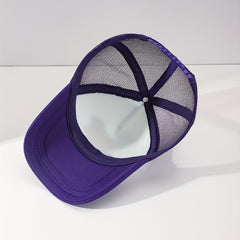 Men's Breathable Baseball Cap with Letter Print