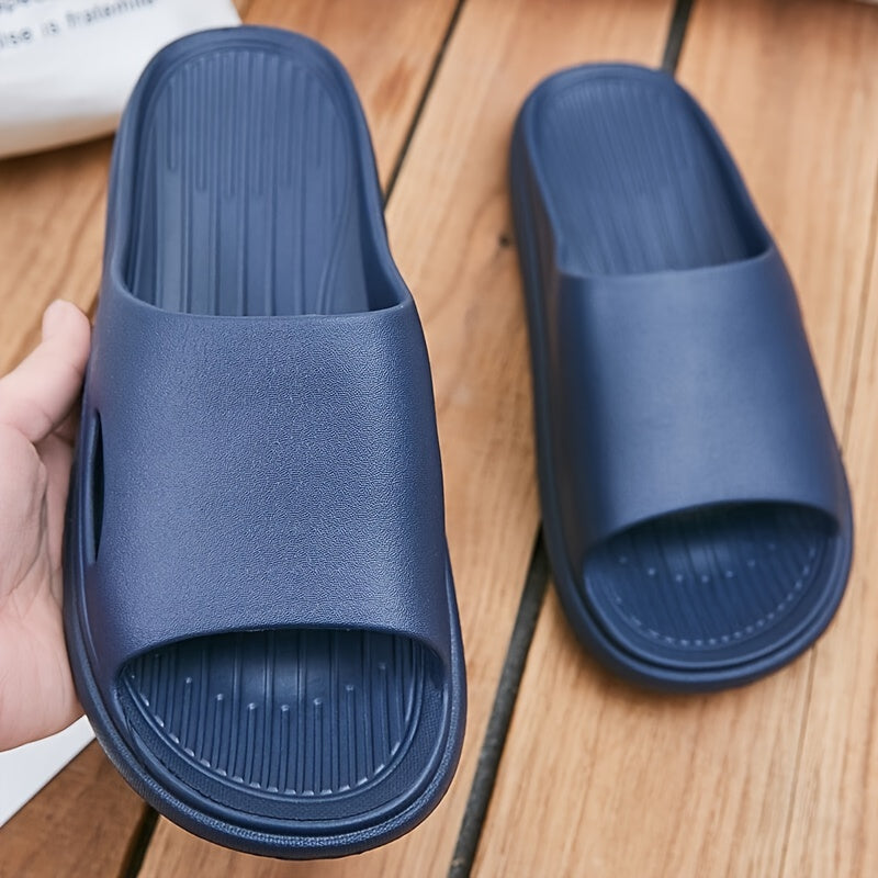 Men's Non Slip Slides Lightweight Open Toe Quick Dry Slippers