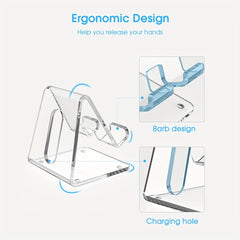 Acrylic Phone Holder Transparent Phone Holder for All Smartphones