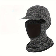 Ice Silk Balaclava Summer Hood Full Face Cover Mask Cap Hat with Brim