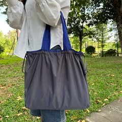 Foldable Drawstring Travel Bag Reusable Grocery Shopping Bag