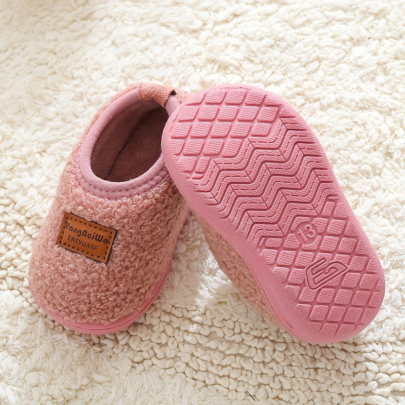 Girls' Slip On House Shoes Soft Bottom Walking Shoes Indoor Autumn Winter