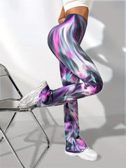 Aurora Colorful High Waist Yoga Pants Women's Fitness Leggings