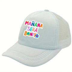 Colorful Letter Print Trucker Hat Y2K Baseball Cap Mesh Sunshade Dad Hats
