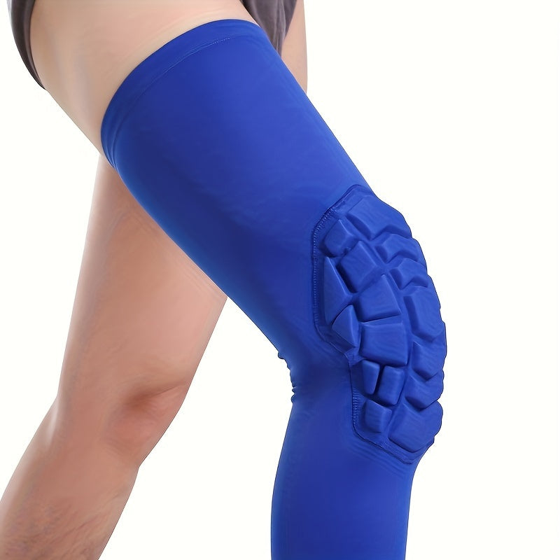 Honeycomb Anti-collision Knee Pad for Sports, Extended Protective Leg Protectors