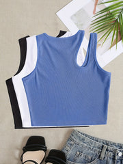 3 Pack Ribbed Crop Tank Tops Sleeveless Summer Top