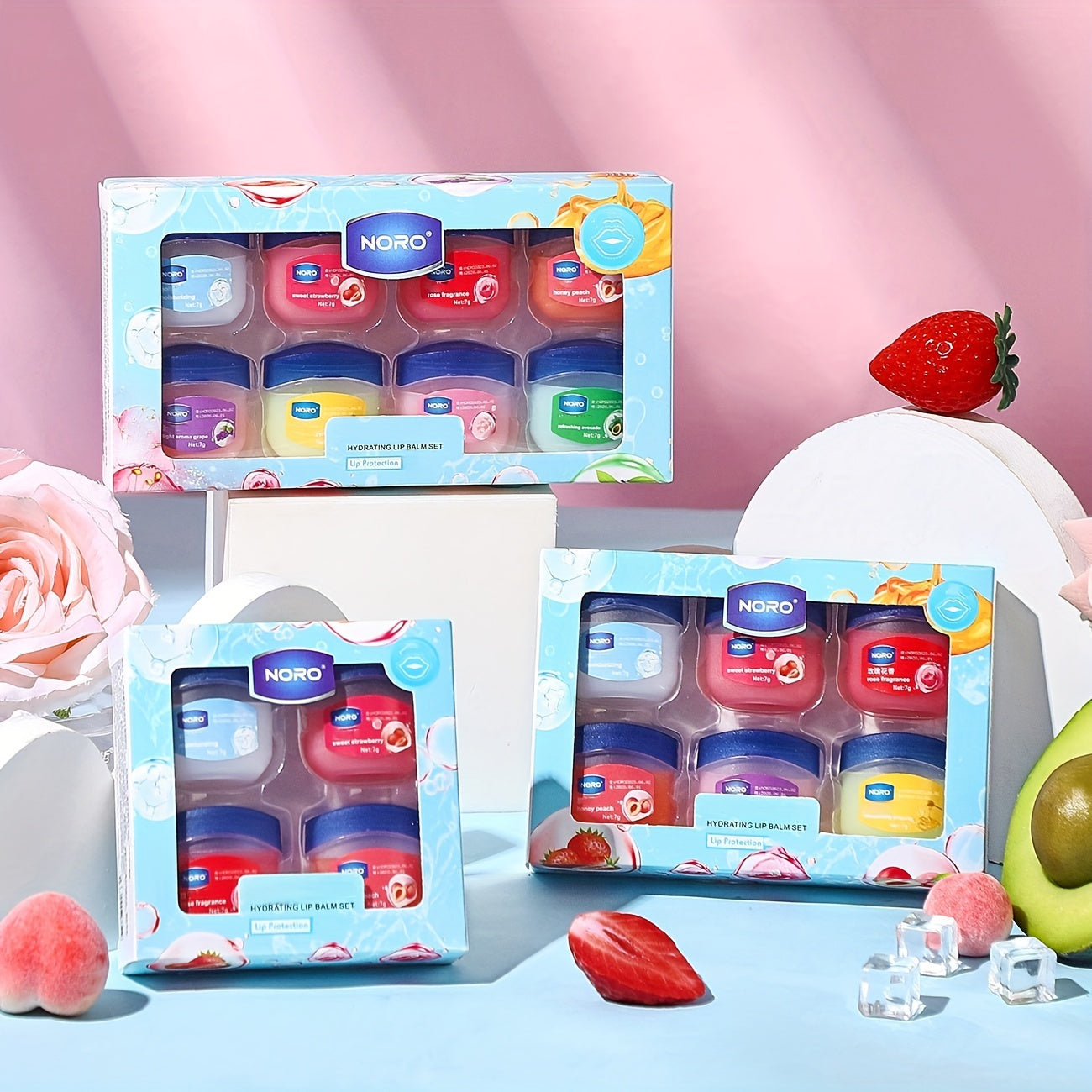 8pcs Lip Balm Set Deep Moisturizing & Soothing Lip Balm