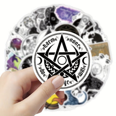 50Pcs Astrology Series Graffiti Stickers for Laptop Suitcase Skateboard DIY Deco