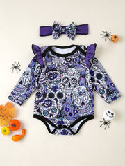 Newborn Baby Girl Outfit Long Sleeve Bodysuit 2Pcs Toddler Clothing Sets