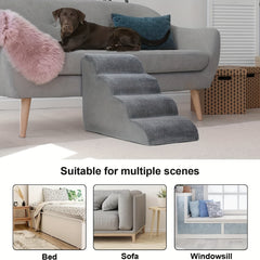 Pet Stairs 3 4 5 Steps Dog Stairs Ramps For Bed Non Slip Pet Steps