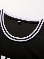 Men's Embroidery 33 Basketball Jersey Vintage Breathable Sleeveless Shirt